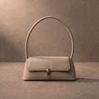 Lock Detail Shoulder Bag-Bags-Yiyae-Yiyae