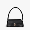 Lock Detail Shoulder Bag-Bags-Yiyae-Black-Yiyae
