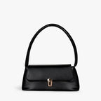 Lock Detail Shoulder Bag-Bags-Yiyae-Black-Yiyae
