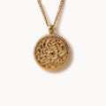 Lotus Medallion Necklace-Necklaces-Yiyae-Gold-Yiyae