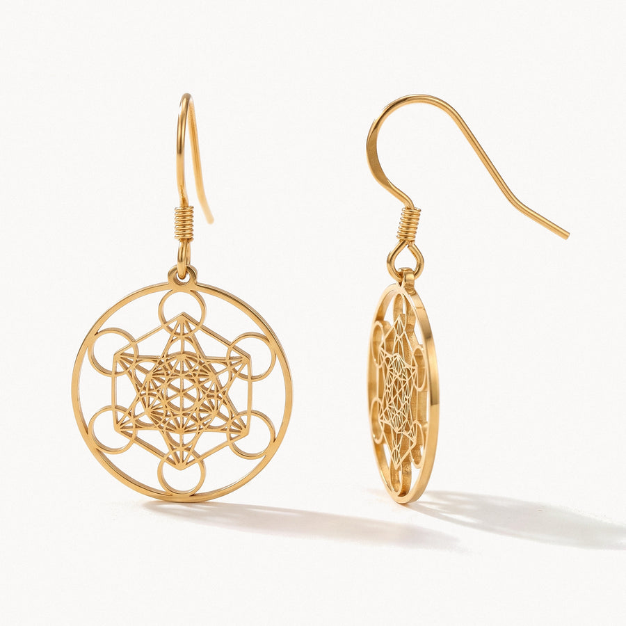 Metatron Cube Earrings