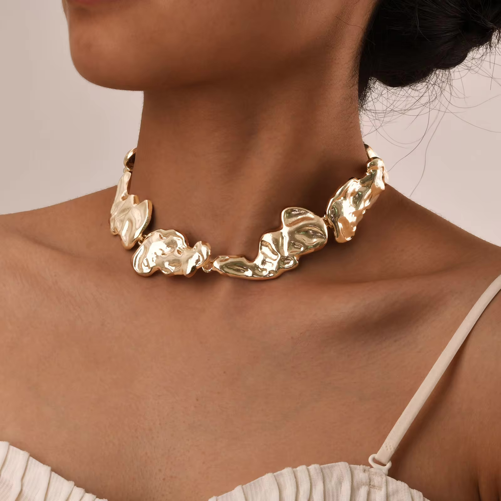 Molten Link Choker-Necklaces-Yiyae-Yiyae