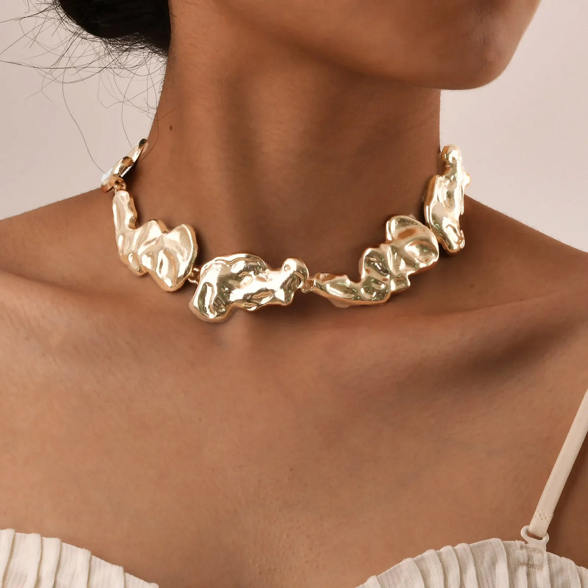 Molten Link Choker-Necklaces-Yiyae-Yiyae
