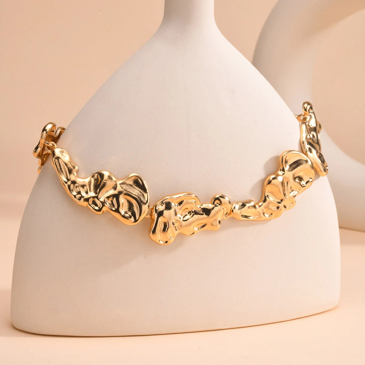Molten Link Choker-Necklaces-Yiyae-Yiyae