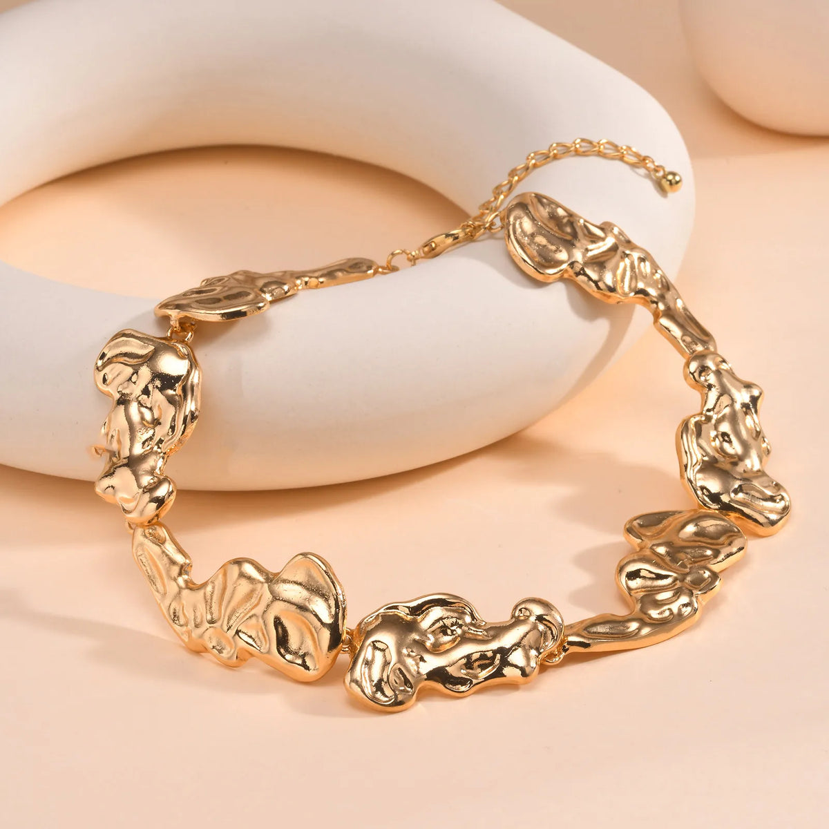 Molten Link Choker-Necklaces-Yiyae-Yiyae