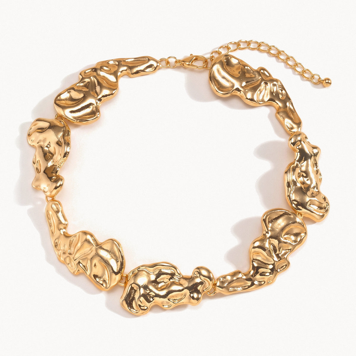 Molten Link Choker-Necklaces-Yiyae-Gold-Yiyae