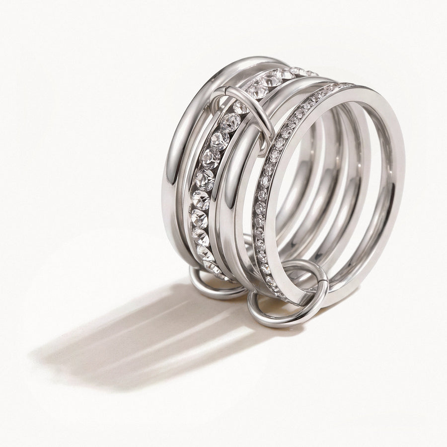 Multi-Band Crystal Ring