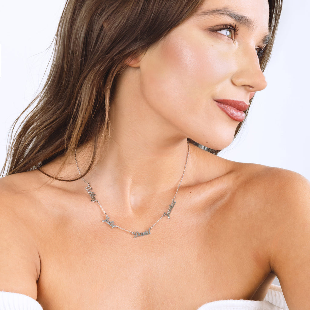 Multi-Name Necklace-Necklaces-Yiyae-Yiyae
