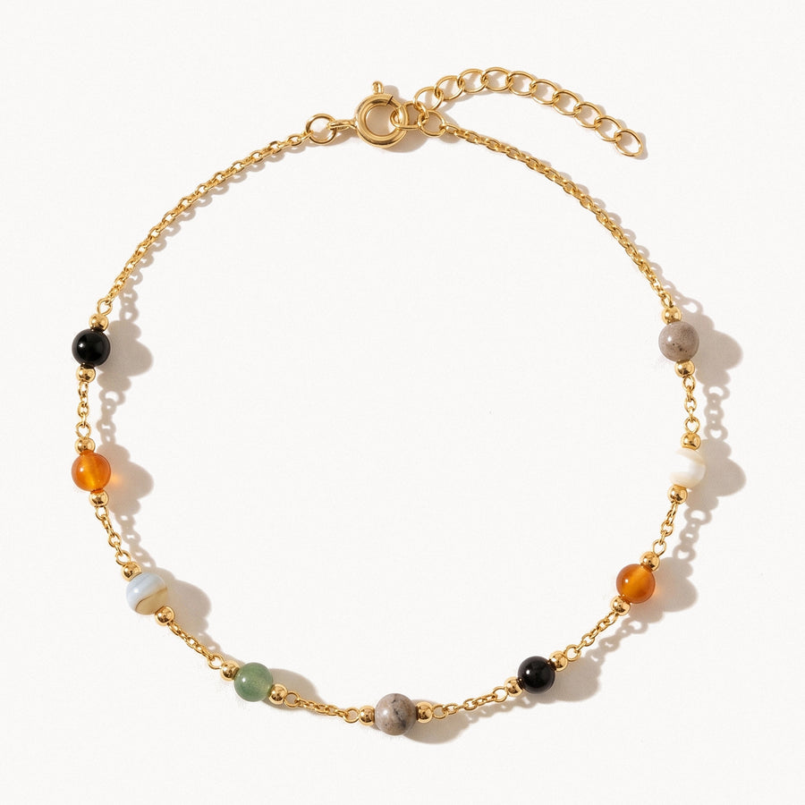 Multicolor Bead Anklet