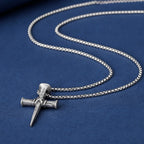 Nail Cross Necklace-Necklaces-Yiyae-Yiyae