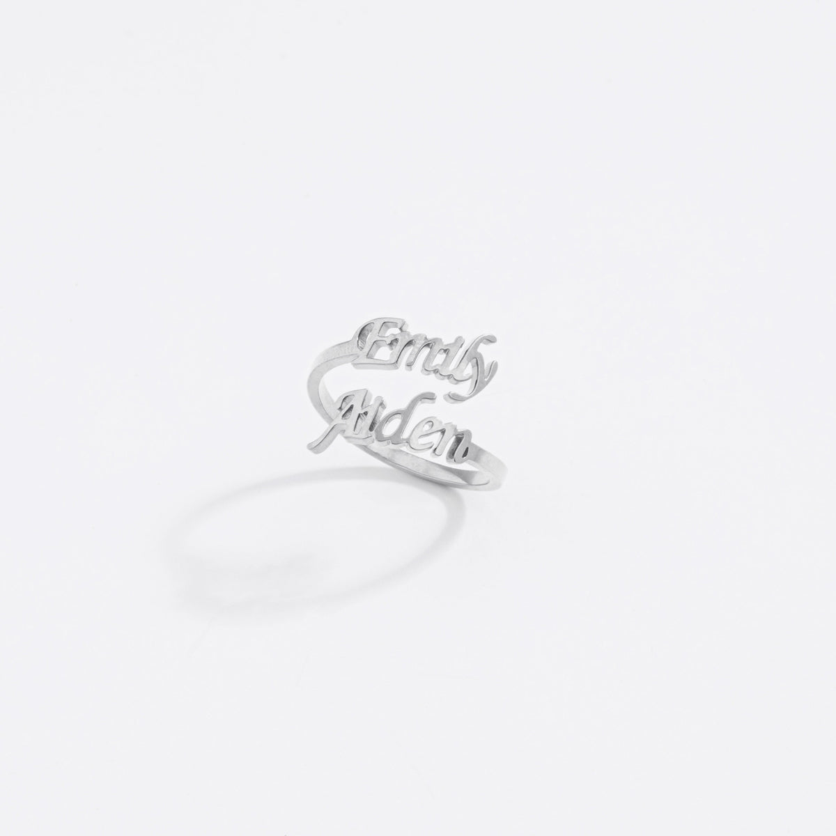 Open Name Ring-Rings-Yiyae-Silver-Adjustable size (Open Ring Design)-Yiyae