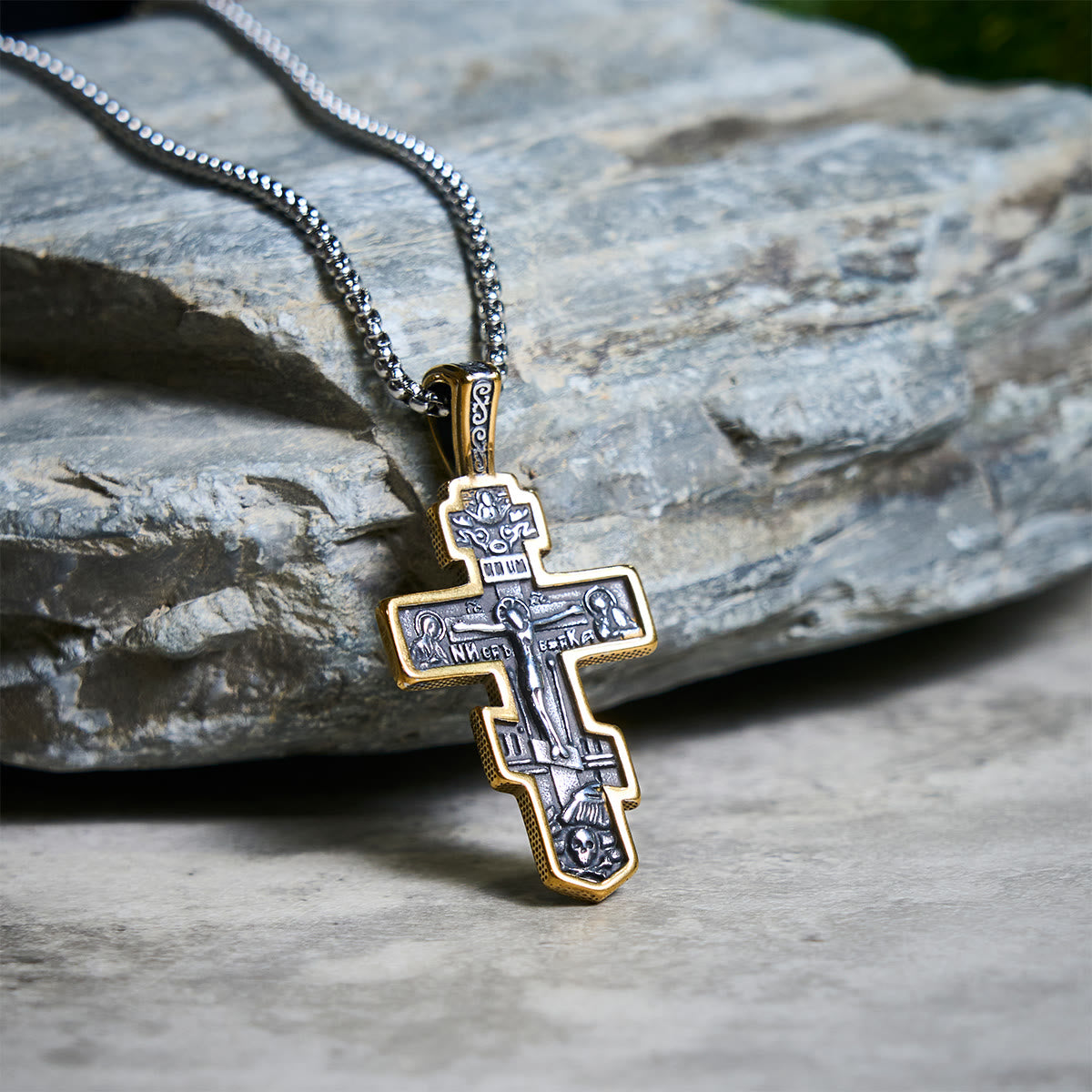 Orthodox Crucifix Necklace-Necklaces-Yiyae-Yiyae