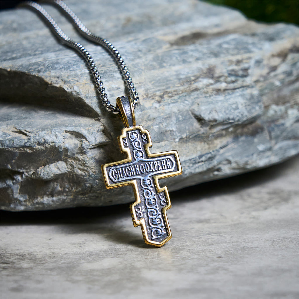 Orthodox Crucifix Necklace-Necklaces-Yiyae-Yiyae