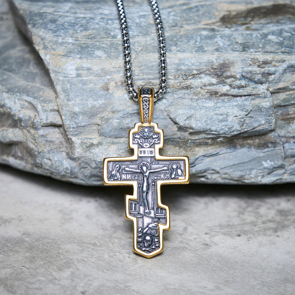 Orthodox Crucifix Necklace-Necklaces-Yiyae-Yiyae