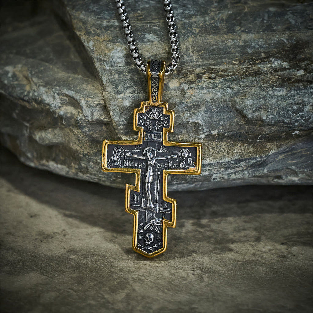 Orthodox Crucifix Necklace-Necklaces-Yiyae-Yiyae