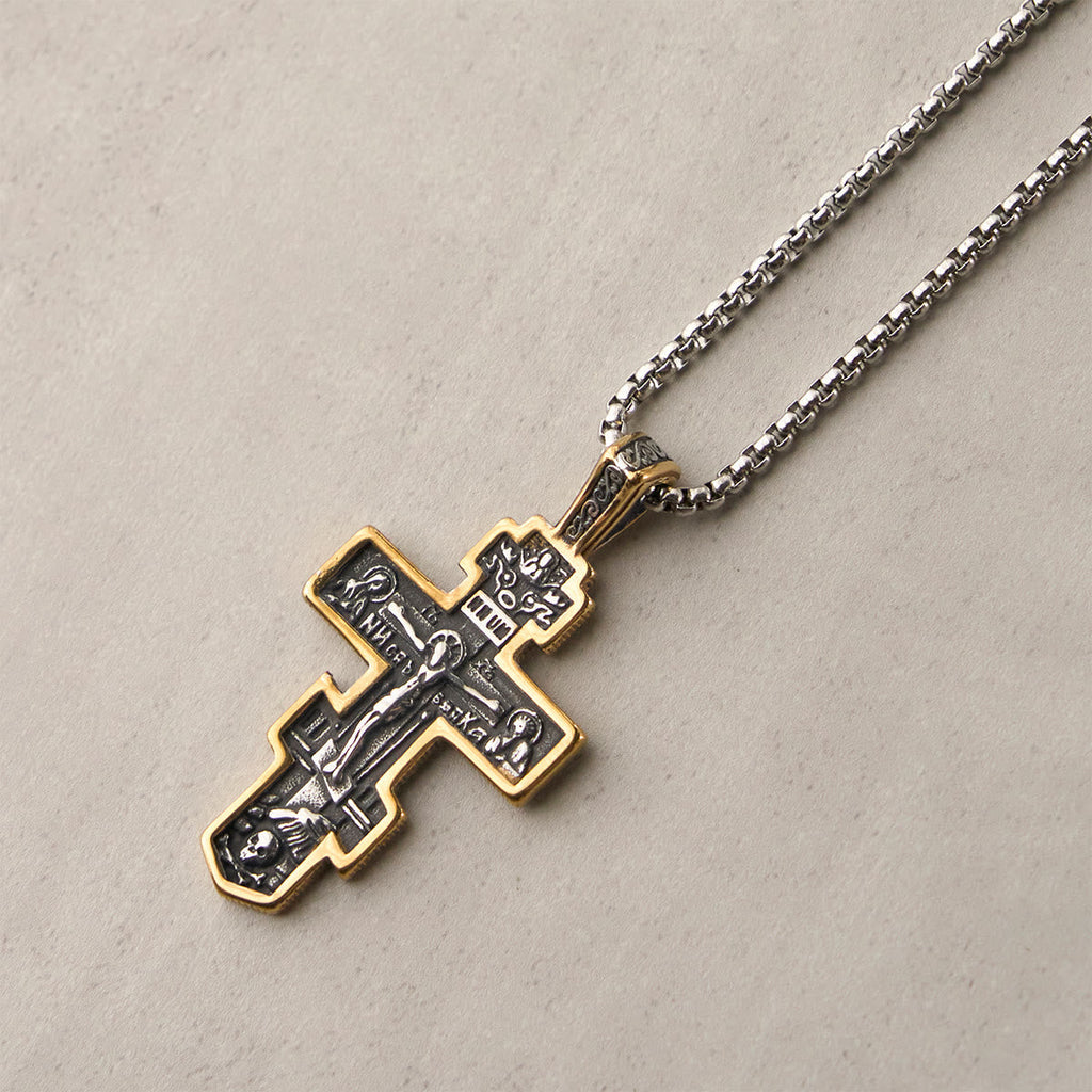 Orthodox Crucifix Necklace-Necklaces-Yiyae-Yiyae