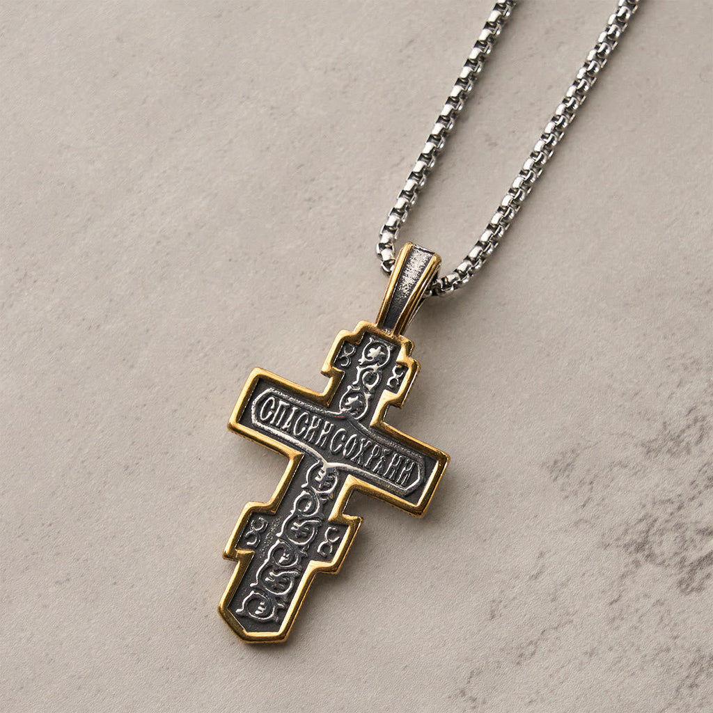 Orthodox Crucifix Necklace-Necklaces-Yiyae-Yiyae