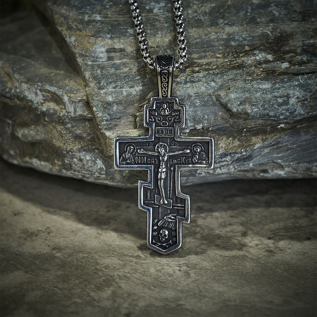 Orthodox Crucifix Necklace-Necklaces-Yiyae-Yiyae