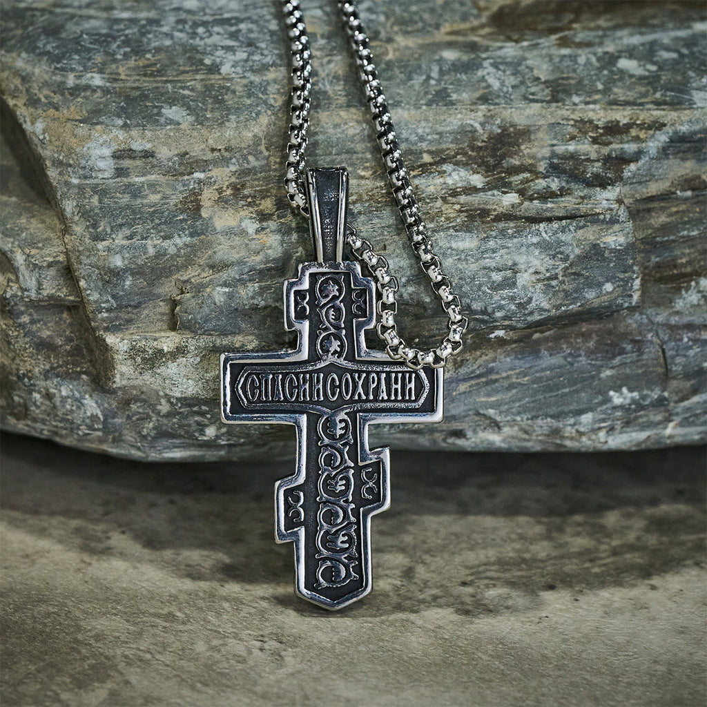 Orthodox Crucifix Necklace-Necklaces-Yiyae-Yiyae