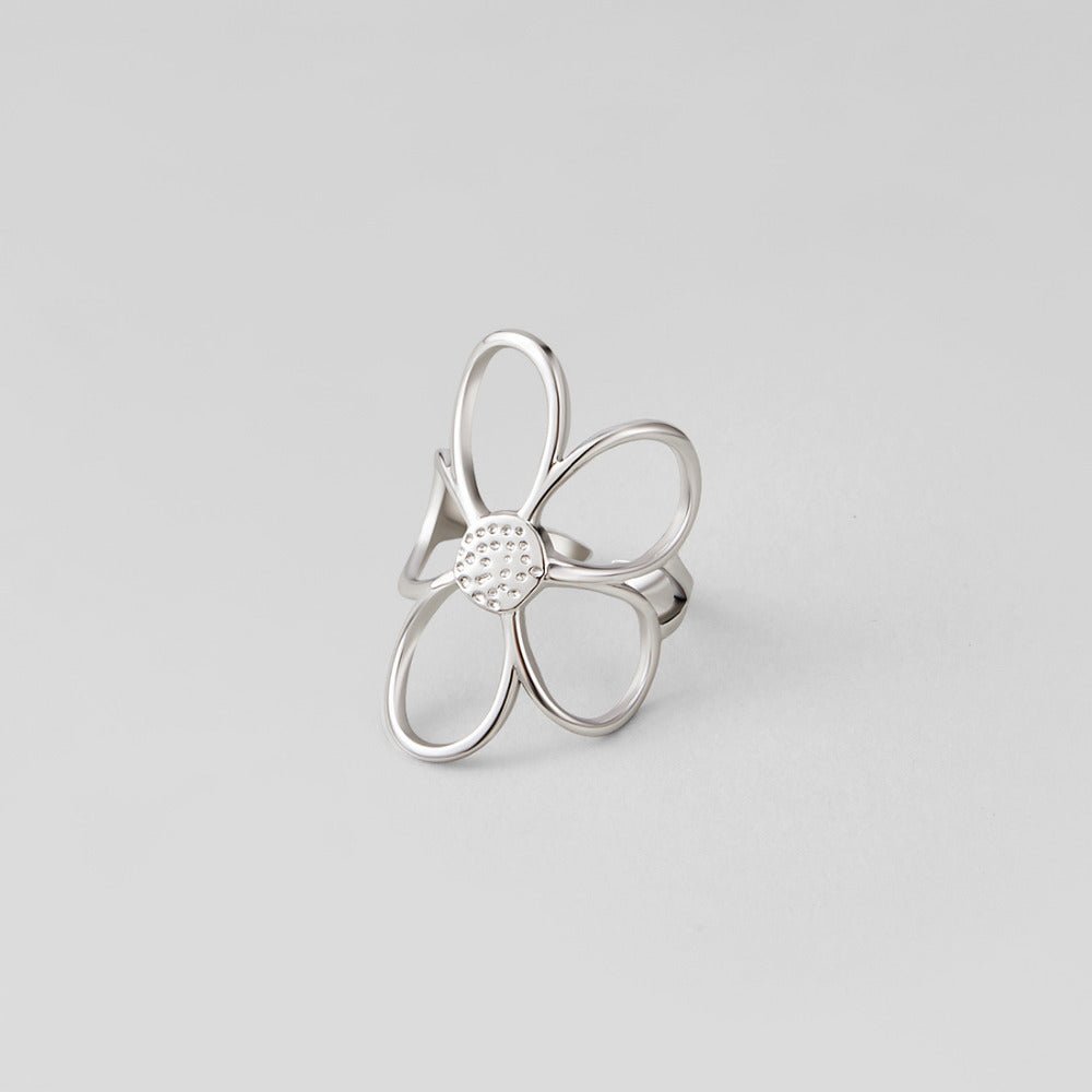 Outline Flower Ring-Rings-Yiyae-Yiyae