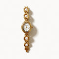 Oval Pearl-Detail Watch-Watches-Yiyae-Gold/White-Yiyae