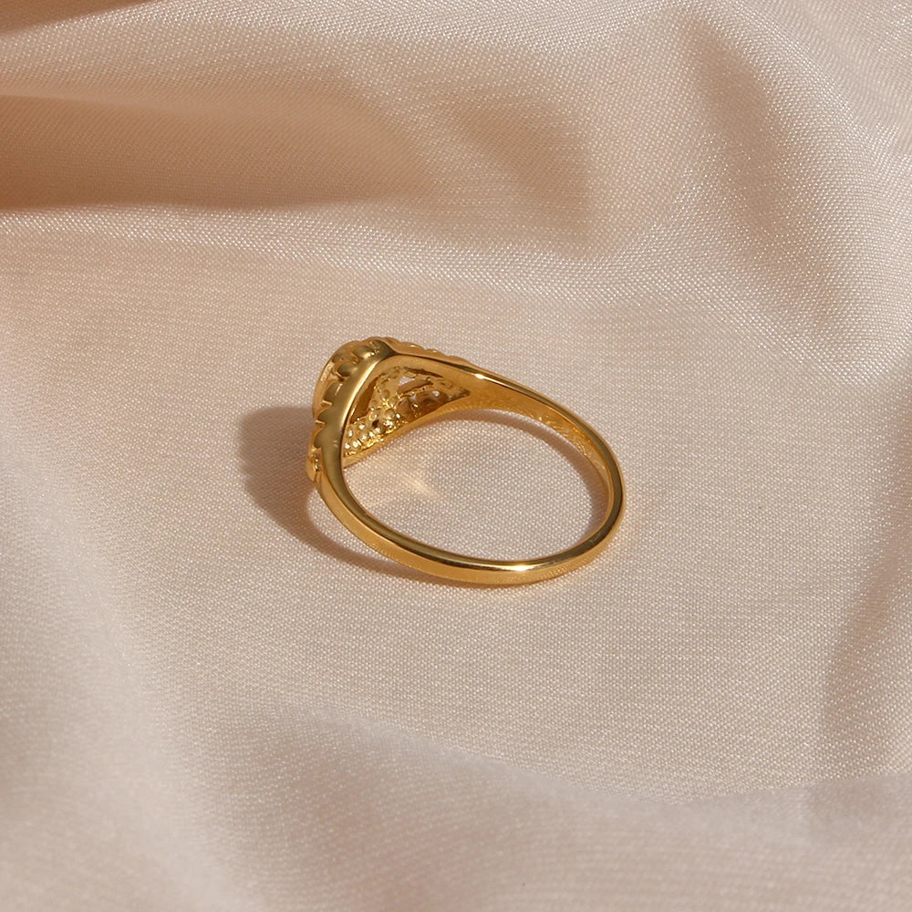 Oval Pearl Ring-Rings-Yiyae-Yiyae