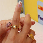 Oval Pearl Ring-Rings-Yiyae-Yiyae