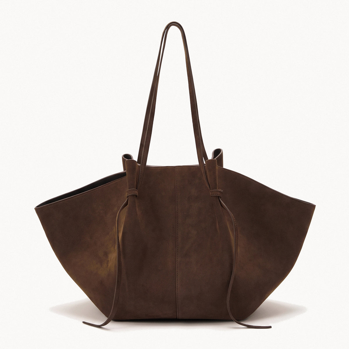 Oversized Drawstring Tote-Bags-Yiyae-58cm x 15cm x 49cm-Dark Brown-Yiyae
