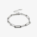 Paperclip Chain Bracelet-Bracelets-Yiyae-Silver-Yiyae