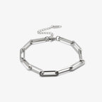 Paperclip Chain Bracelet-Bracelets-Yiyae-Silver-Yiyae