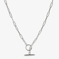Paperclip Toggle Necklace-Necklaces-Yiyae-Silver-Yiyae