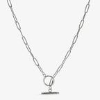 Paperclip Toggle Necklace-Necklaces-Yiyae-Silver-Yiyae
