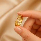 Pavé Chain Link Ring-Rings-Yiyae-Yiyae