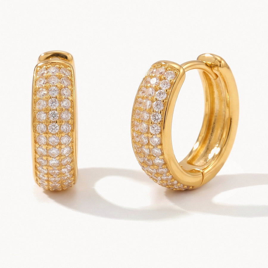 Pavé Hoop Earrings