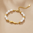 Pearl Bead Chain Bracelet