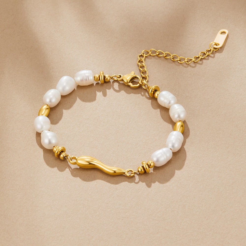 Pearl Bead Chain Bracelet
