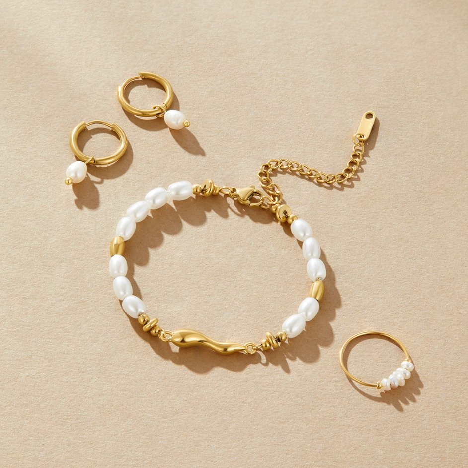 Pearl Bead Chain Bracelet