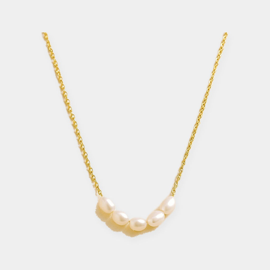 Pearl Cluster Necklace-Necklaces-Yiyae-Yiyae
