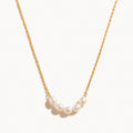 Pearl Cluster Necklace-Necklaces-Yiyae-Gold-Yiyae
