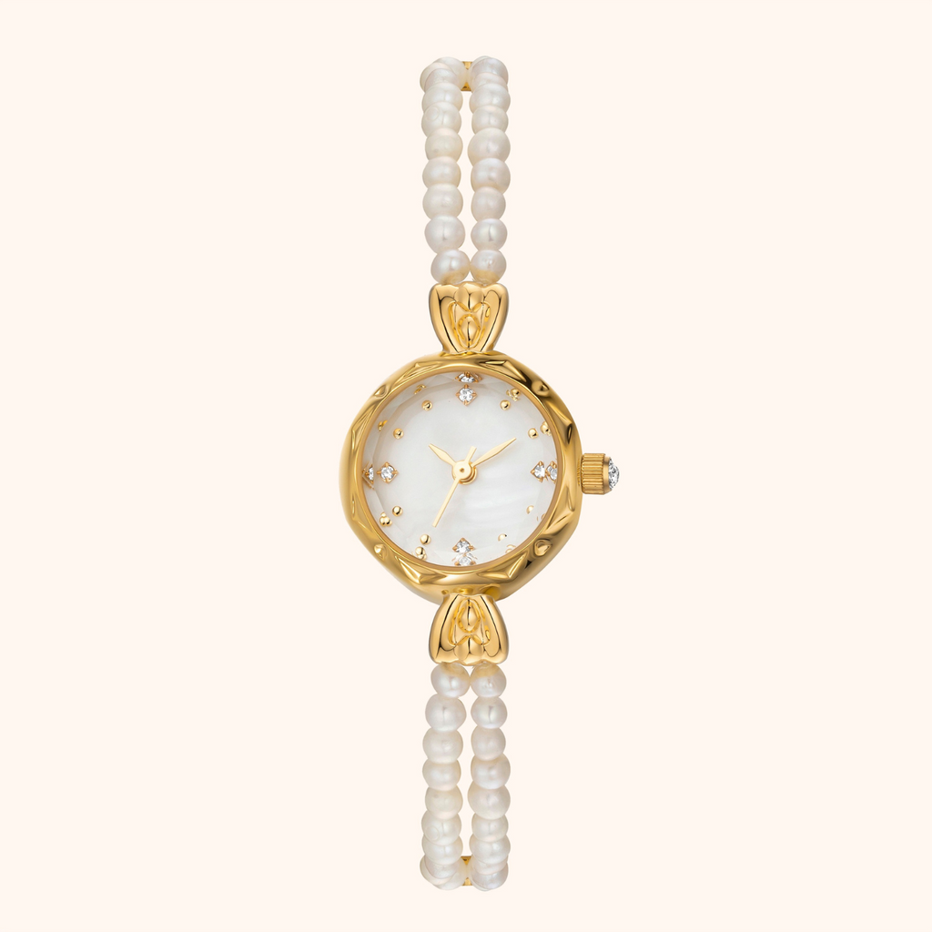 Pearl-Detail Bracelet Watch-Watches-Yiyae-Yiyae