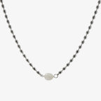 Pearl Paperclip Necklace-Necklaces-Yiyae-Silver-Yiyae