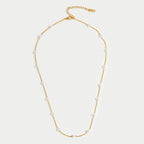 Pearl Station Necklace-Necklaces-Yiyae-Yiyae