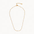 Pearl Station Necklace-Necklaces-Yiyae-Gold-Yiyae