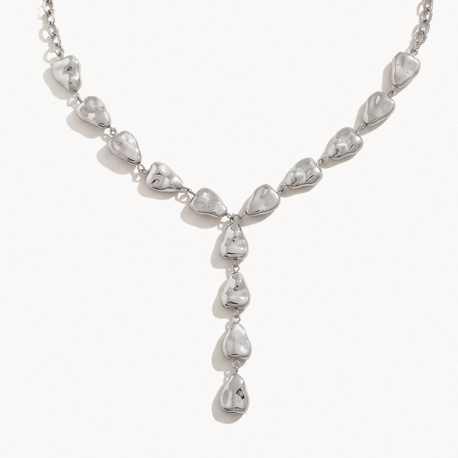 Pebble Lariat Necklace