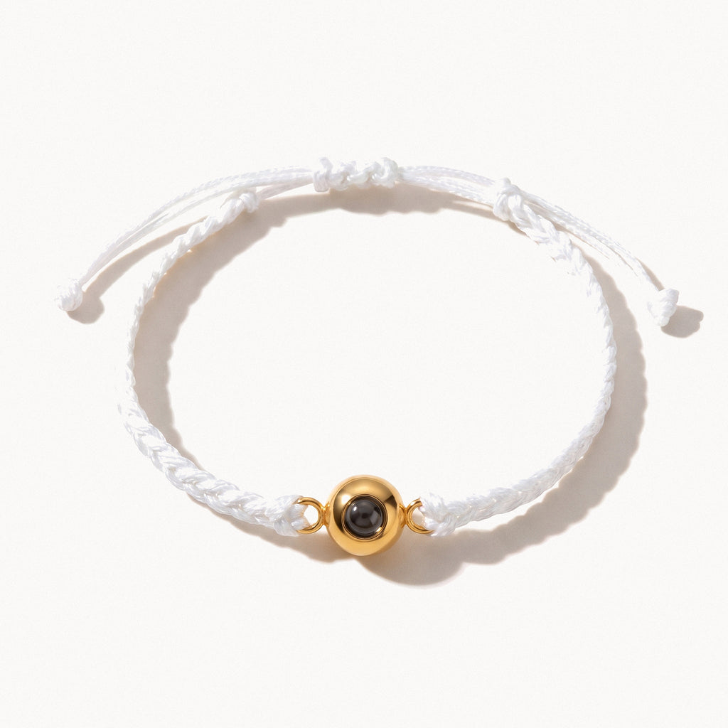 Photo Cord Bracelet-Bracelets-Yiyae-Original-White-Gold-Yiyae