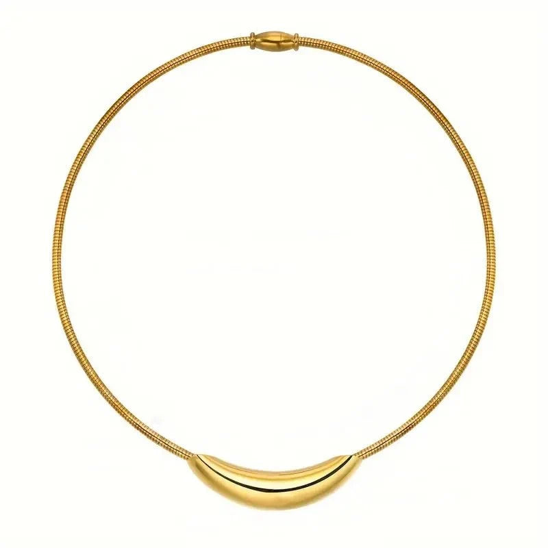 Polished Collar Necklace-Necklaces-Yiyae-Yiyae
