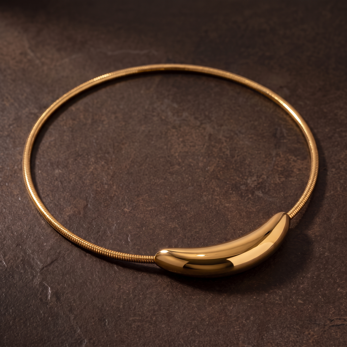 Polished Collar Necklace-Necklaces-Yiyae-Yiyae