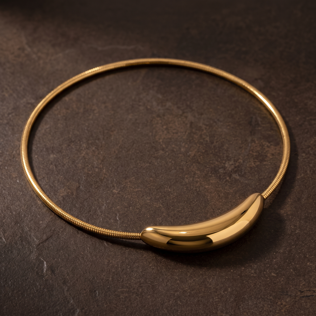 Polished Collar Necklace-Necklaces-Yiyae-Yiyae