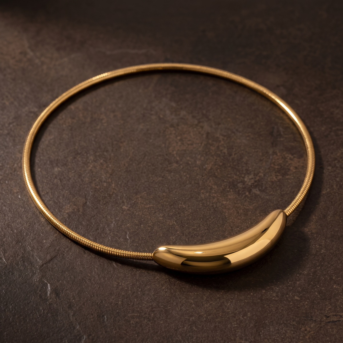 Polished Collar Necklace-Necklaces-Yiyae-Yiyae