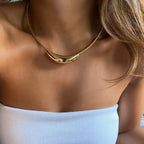 Polished Collar Necklace-Necklaces-Yiyae-Yiyae
